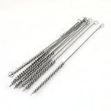 uxcell　ワイヤーチューブブラシ　ステンレス鋼管ブラシ　ラウンドブラシ　スパイラルツイスト　8mmブラシ直径　10個