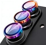 Hohotoonレンズカバー Galaxy S26 用カメラ保護フィルム ギャラクシー S26カメラ保護 貼り付けキット付き アルミ合金製＋AR高透過率強化ガラス 0.25mm超薄 レンズ保護ケース 9H 防爆裂 ・耐衝撃・スクラッチ防止・露出オーバー防止・ケースに干涉なし (多色 1セット)