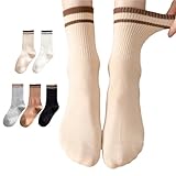 [kei's ha-ne] 靴下 レディース ソックス 女性用 ストライプ スポーツ オシャレ 可愛い 2足セット (SN1-2色)