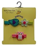 GOLDBUG ヘアークリップ アニマル3P フクロウ・トリ・フラワー 23568
