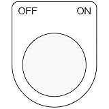 IM 押ボタン/セレクトスイッチ(メガネ銘板) OFF ON 黒 φ22.5 P2243