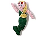 Estella Hand Knitted Organic Cotton Rattle Toy, Mermaid [並行輸入品]