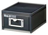 小物入れ 引き出し ライフモデュール A6ファイルユニット（浅） Bk ブラック LM-60