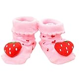 3組 ノンスリップ新生児の男の子の女の子幼児の靴下暖かいノンスキッドのストッキング赤ちゃんの誕生日のギフト6-12ヶ月の赤ちゃん-A08