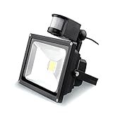 SAILUN LED 投光器 10W 100W相当 センサーライト 昼光色 多用途 防犯灯 駐車場灯 自動点灯 広角 アルミ合金 防犯防水 1.4mコード付き