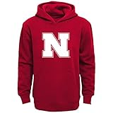 NCAA Nebraska Cornhuskers Boys " Primaryロゴ"パーカー、レッド, Medium ( 10 – 12 )