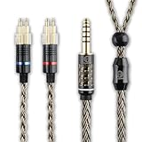 【川木】 HD650 リケーブル 4.4mm 5極 バランス 16芯 銀メッキ ヘッドホンケーブル ゼンハイザー HD600/HD660S/HD580 対応 【M230】 (4.4mm to HD650 (J))