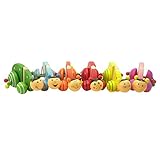 Happy Cherry　子供の知育玩具　木製のおもちゃ　動物車　安全性良い　色ランダム出荷