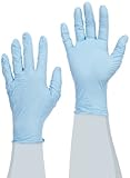 SHOWA 7005PF N-Dex Nitrile Glove, Powder Free, 9.5 Length, 4 mils Thick, Medium (Pack of 100) by Sho
