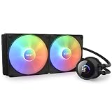 NZXT KRAKEN RGB 280 Black 簡易水冷CPUクーラー RL-KR280-B1 140mm RGBファン 2基 3500