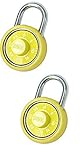 1 – 3 / 4 "カラー組み合わせpadlock-yellow , 2 - Pack by NuSetロック