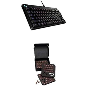 Logicool G PRO X ゲーミングキーボード テンキーレス G-PKB-002 ブラック クリッキースイッチ 日本語配列 RGB 着脱式ケーブル 国内正規品 2年間メーカー保証 + リニアスイッチGX-LN