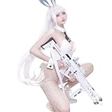 [神併良品] ブラン コスプレ ウィッグ付き 白ウサギ SSR ニケ コスプレ衣装 フルセット コスチューム 大人用 仮装 Nikke cosplay (ブラン ウィッグ付き, XL)