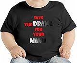 Save The Drama For Your Mama オーガニックベビーTシャツ 12 - 18 Months