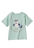 People Tree (ピープルツリー) オーガニックコットンベビー ことりプリント Tシャツ ミントグリーン系 70