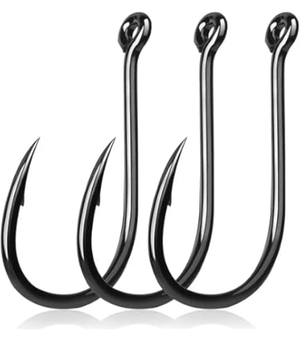 Amazon | AGOOL 管付き針 ステンレス 釣りフック 強靭 海釣り 釣り針