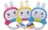 Cartoon cute bunny music ring soft ear silica gel toy(Random Color) [並行輸入品]