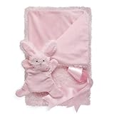 North American Bear Company Smushy Bunny Blanket, Pink (Discontinued by Manufacturer) by North Ameri
