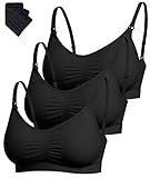 (ラリーブ) La-Reve ワイヤレス授乳ブラ ブラエクステンション付き US サイズ: L カラー: ブラック
