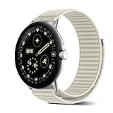 [SeGinn] Google Pixel Watch 4/3 45mm 交換バンド ベルクロデザイン ナイロン製 ピクセルウォッチ4 45mm 交換ベルト 柔らかい 弾力性 肌にやさしい 柔らかく快適 マジックテープ 軽量 Google Pixel Watch 4/3 45MM 用替えベルト スターライト