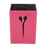 Perfk プロサロン　美容師　櫛　クランプ　はさみ　ホルダー　スタンド　ツール　便利性　全4色 - ローズレッド