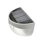 YideaHome ソーラーライト 6LED 感光式 ガーデンライト 省エネ 外灯 壁掛けライト 防水 屋外照明用 (ウォームホワイト光)