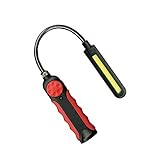 8W 充電式フレキシブルスリムLEDライト レッド・FCJ5749
