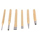 Fenteer 高硬度　チゼル　6点セット　木工作ツール　彫刻工具　モールド 成形　修理用　多用途