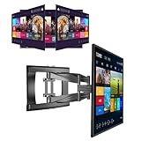 貝石 42-100インチのテレビに対応 壁掛けテレビスタンド モニターアーム 壁掛け金具 テレビ金具 角度調節 伸縮調節可能 耐荷重100KG