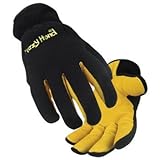 Revco Black Stallion 15FH-BLK Polar Fleece/Grain Pigskin Winter Gloves, Small by Revco