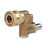 NUZAMASピボットカプラー圧力ワッシャー用1/4"クイックコネクターパーツアダプタークリーニングツールピボットカップリングの接続スプレーチップ3回転角度スポット