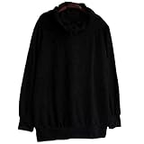 (モコベビー) MOKO BABY レディース ゆるかわ プルオーバー セーター 長袖 パーカー ゆったり マタニティ 体型カバー オーバーサイズ ルームウェア 部屋着 … (ブラック)