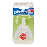 Dr. Brown's 2 Pack Natural Flow Level 1 Wide Neck Nipple by Dr. Brown's [並行輸入品]