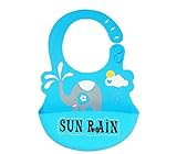 マイベビー　食事用【日本正規品】ソフトスタイ 　可愛い　動物　シリコン 食洗器６～36ヶ月 (ブルー--象)