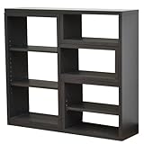 天然木 伸縮 ラック シェルフ カウンター下収納 幅89cm ダークブラウン LS-911DB