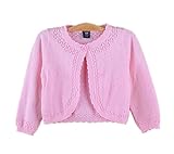 Candykids 子供用 ニット ボレロ キッズ フォーマル ドレス 子供ドレス ボレロ 綿 発表会 結婚式発表会 入園式 結婚式 パーティー 　披露宴 コンサート 演奏会 パーティ 誕生会 (90