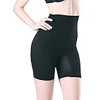 【M.ESEL】（エムエスエル）レディース シームレス ヒップアップ ガードル 補正下着 太もも ハイウエスト 引き締め ダイエット 産後 ブライダル (BS-99705)(M, ブラック)