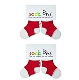 Sock Ons 6-12 Months - TWIN PACK Gift Wrap Available (Red Twin Pack) by Sock Ons