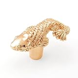 Vicenza Designs K1058 Pollino Koi Knob, Large, Polished Gold by Vicenza Designs