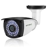 5MP POE IPカメラ SV3C 500万画素 セキュリティカメラ 屋外 2ウェイオーディオ 人体検知 IP66防水 パワーオーバーイーサネットカメラ 最大128G SDカード記録対応 ブラウザビュー (WiFiなし)