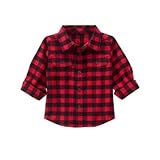 ジンボリー GYMBOREE/ フランネル シャツ バッファロー プラッド トップス長袖シャツ 6～12ヶ月【並行輸入】