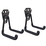 welldoit 2個ガレージストレージシステム多目的フックユーティリティフック Square Hook Small ブラック