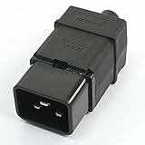 zspowertech 電源コネクタプラグ コネクタアダプタ オスインレット AC 250V 16A C20