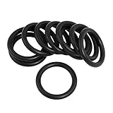 Oリング，SODIAL(R) 10個 ガスケット/ Oリングニトリルゴム45×5.7mm、ブラック