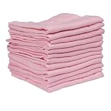 Premium Quality Baby Muslin Squares 100% Cotton, 72 X 72 CM, Supersoft , Made In EU (PINK) by THE PL