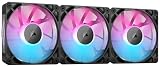 CORSAIR iCUE LINK RX120 RGB スターターキット 120mm PWM PCケースファン トリプルパック（iCUE LINKシステムハブ付属） ブラック CO-9051018-WW