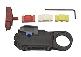 Xcelite 3CSKWH 3CWH White 3 Step Coaxial Wire Stripper Cassette Kit, 0.10 to 0.30 Stripping Range by