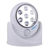 vibeliteモーションセンサーライト7 LED自動赤外線夜間ライトLEDポーチライト検出器セキュリティライト防水自動コードレスランプ屋内屋外パティオステップライト