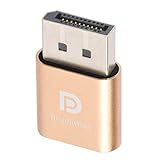 FEICHAO バーチャルディスプレイアダプター DP DisplayPort ダミープラグ 4K BTCマイニングヘッドレスゴーストエミュレーターコネクタEDID 1920 * 1080@60Hz(1個、ゴールド)