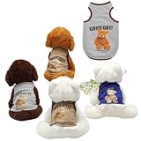 RIOSTUDIO 犬服 春 夏 犬の服 夏用 タンクトップ 涼しい くまちゃん柄 通気メッシュベスト 熊ちゃんプリント ノースリーブベスト わんこ服 小型犬 中型犬 大型犬 猫服(⑥グレー,L)